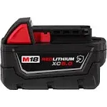 Milwaukee 48-11-1850R M18 18V 5.0 Ah Lithium-Ion XC Extended Capacity Resistant Battery 2 Pack