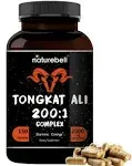 Tongkat Ali 200:1 As Long Jack Extract (Eurycoma Longifolia) 1000mg per Serving 120 Capsules Supports Energy Stamina and Immune System for Men