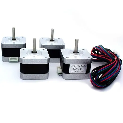 (Pack of 4pcs) Nema17 Stepper Motor High Torque Bipolar DC Step Motor Kit by MOTOU