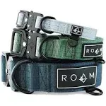 Made to ROAM Premium Dog Collar - Adjustable Heavy Duty Nylon Collar with Quick-Release Metal Buckle (Vermont Weekends, Classic Size 3)