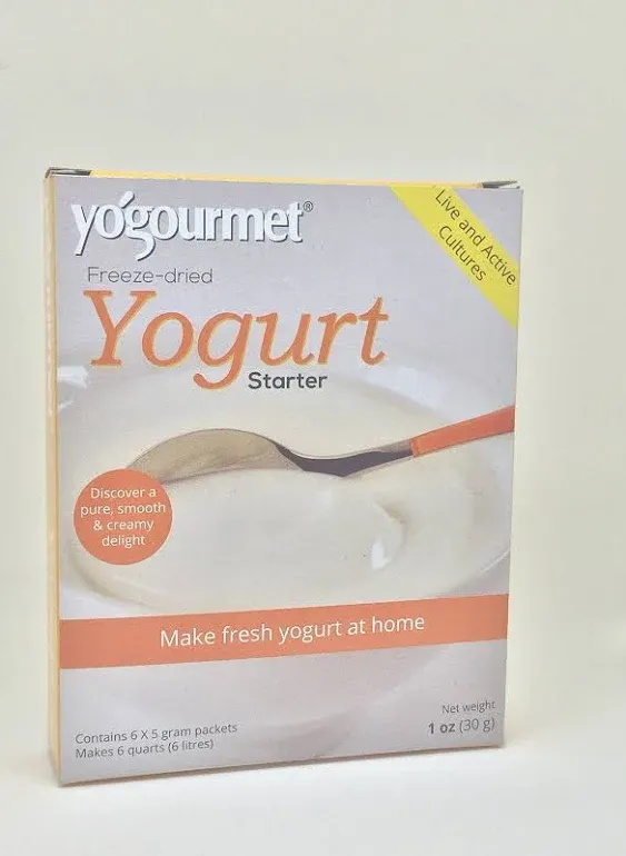 Yogourmet Freeze Dried Yogurt Starter 1 Ounce Box Pack of 3 Packaging May Vary