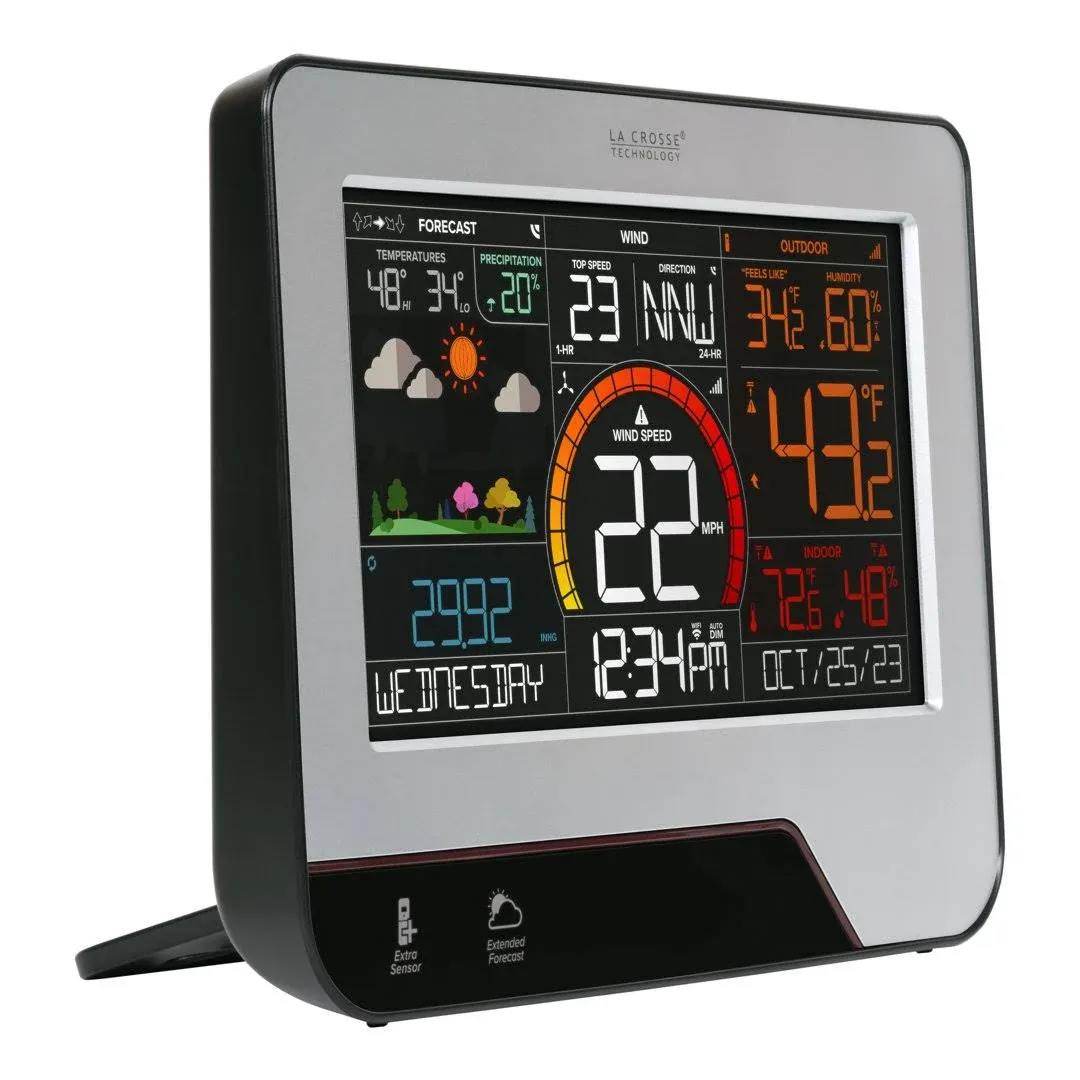 V23-WTH La Crosse Technology View Wi-Fi Color Wind Speed &amp; Weather Station