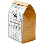 Carolina Grits Company Traditionally Stone Ground Carolina Grits, Whole Grain and Gluten Free (White, 1 Pack (16 Ounces))