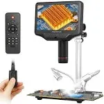 Andonstar AD407 Pro 3D HDMI Soldering Digital Microscope 4MP 2160p UHD Video Record 7 inch Adjustable LCD Screen USB Video Electronic Microscopes for