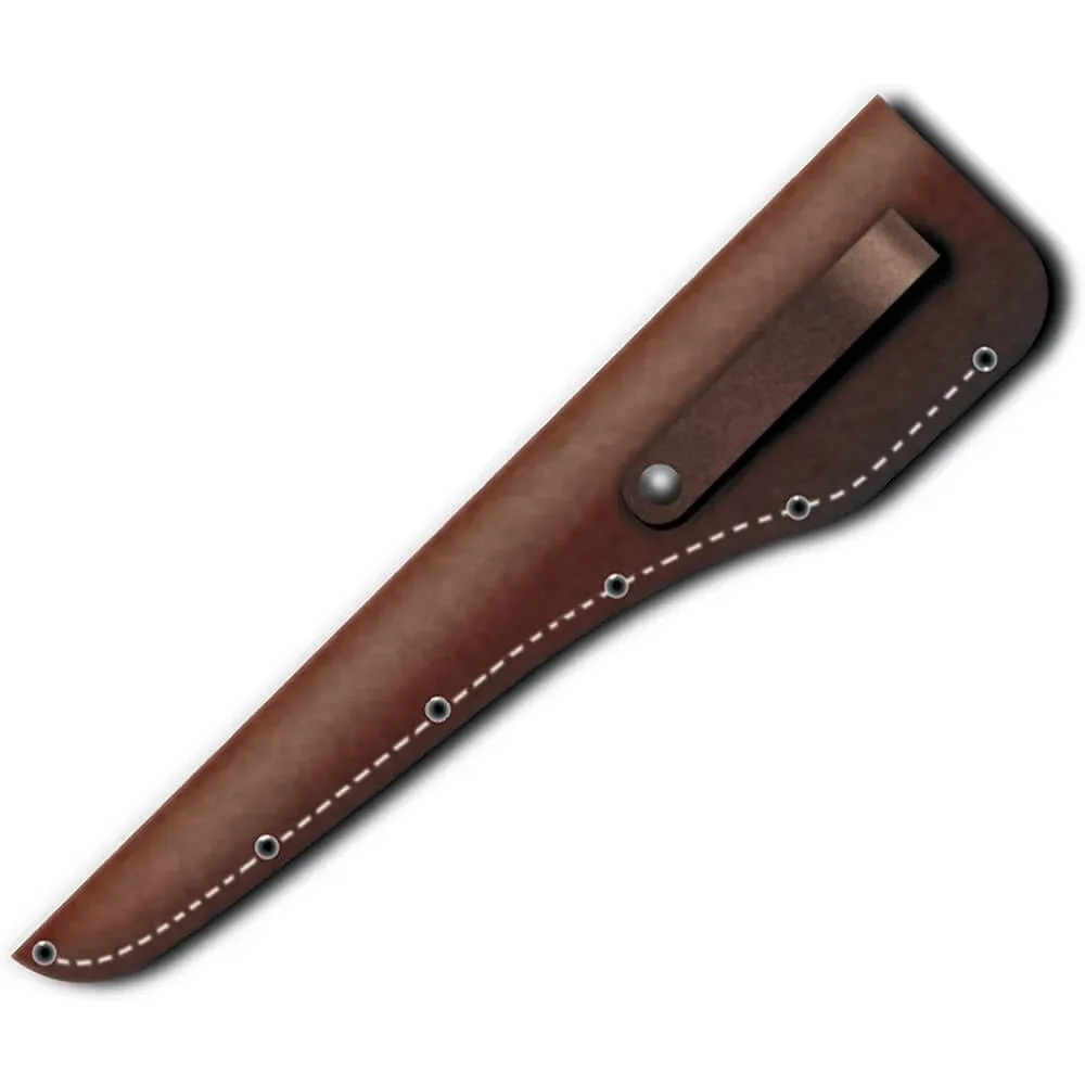 Victorinox 7.0898.20 Knife Sheath Accepts 8" Blade Brown Leather