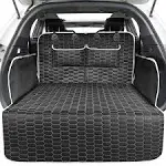 Oasser SUV Cargo Liner for Dogs, Waterproof Cargo Cover Pet Trunk Mat with Bumper Flap Protector 2 Large Pockets