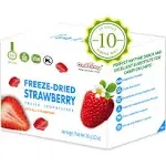 ONETANG Freeze-Dried Fruit Strawberry, 10 Pack Single-Serve Pack, Non GMO, Kosher, No Add Sugar, Gluten free, Vegan, Holiday Gifts, Healthy Snack 100 g