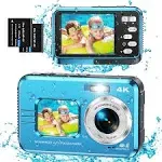 Zniarakl Underwater Cameras, 4K Waterproof Digital Camera 48 Mp Autofocus ...