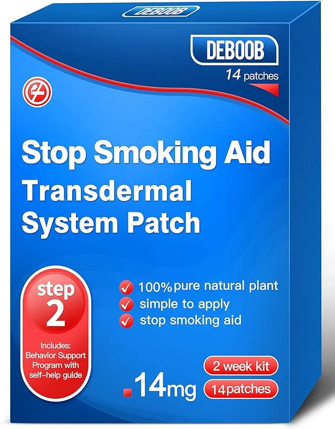 Stop Smoking Patches Step 2 14mg - Delivered 24 Hours Transdermal System to Stop ...