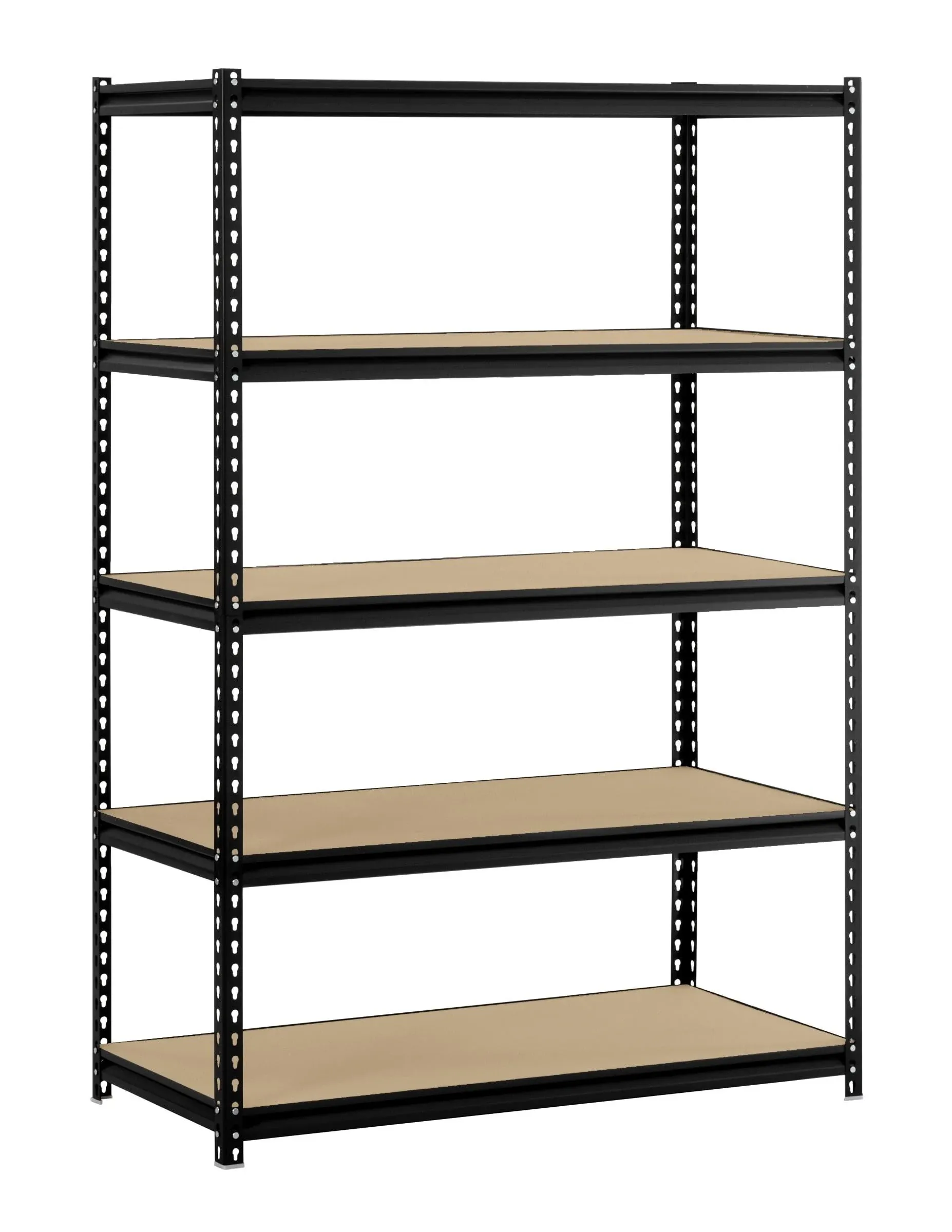 Muscle Rack 48"W x 24"D 72"H 5 Shelf Steel Shelving Black