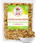 Amazing Chiles & Spices Textured Vegetable Protein (TVP) 1 lb Bag Natural Plant Based Vegan Protein Chunks Non-GMO and Gluten Free Crumbles Choles