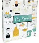 Recipe Binder, Full Page 3 Ring Standard Binder Organizer Set