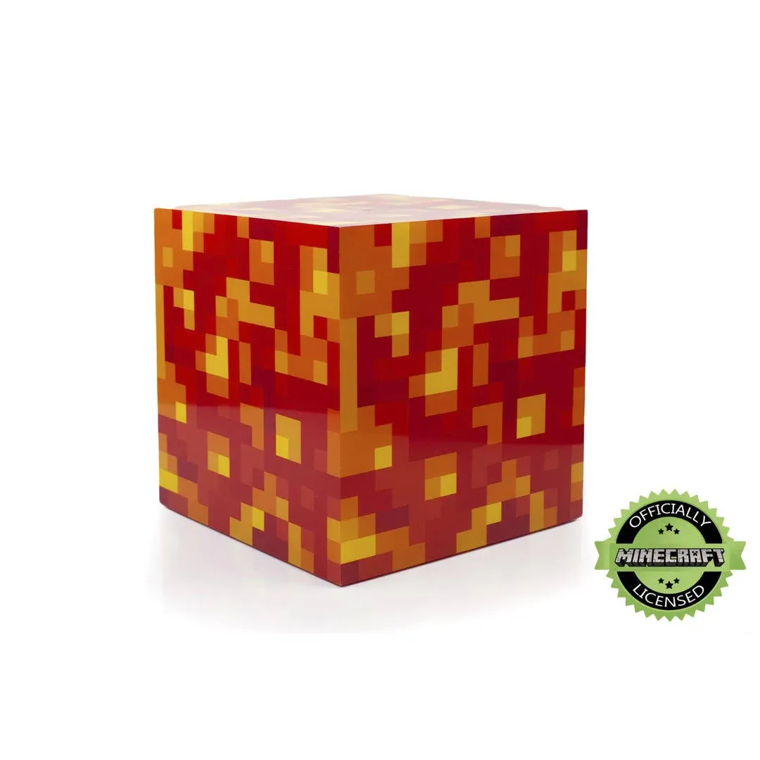 Minecraft Lava Block LED Mood Light Mood Lighting | 6 Inches Tall