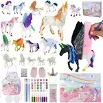 Unicorns Gifts for Girls Painting Kit with 18 Unicorns Painting for Kids with...