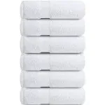 Premium Hand Towels - 100% Cotton - Highly Absorbent White Hand Towels for Ba...