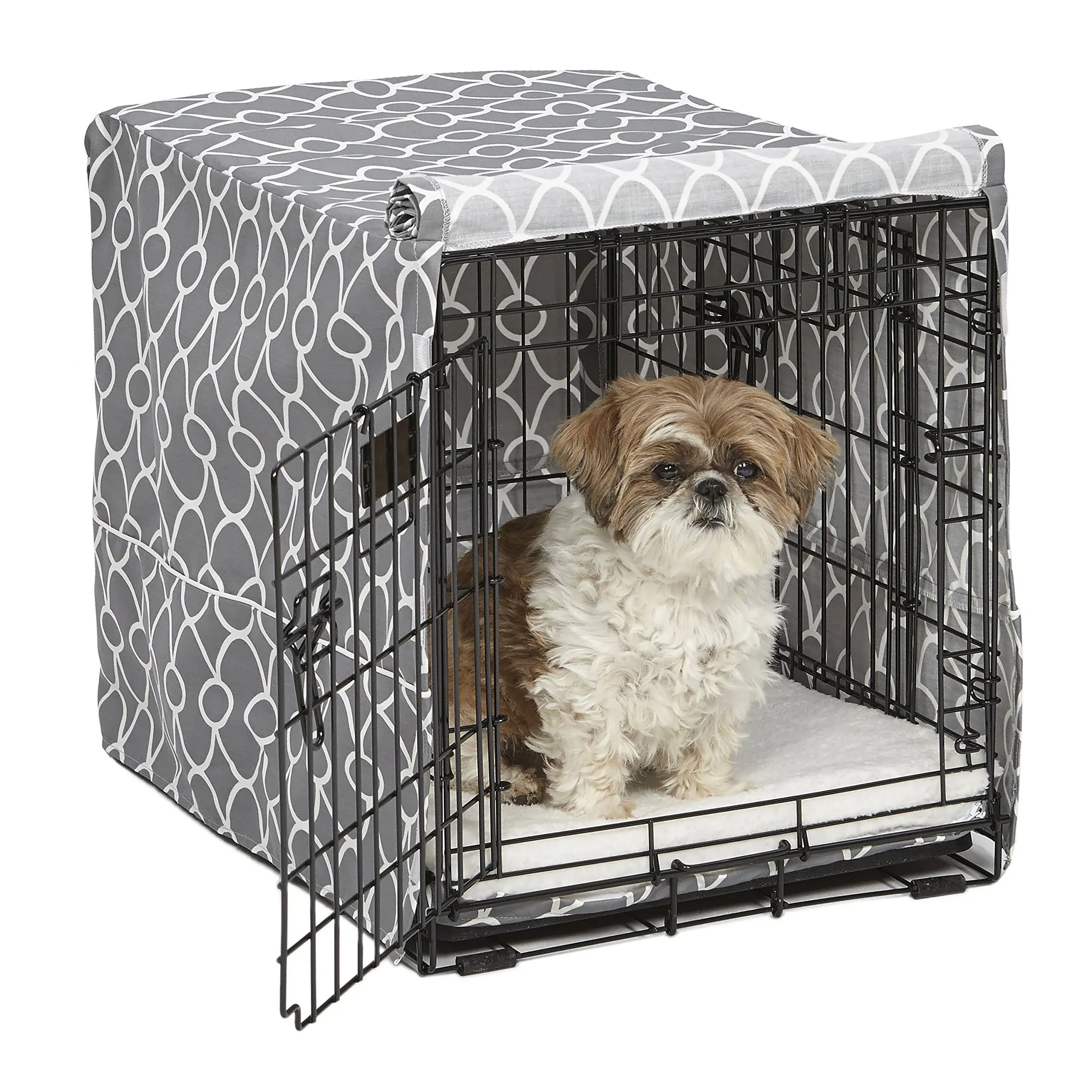 Midwest QuietTime Defender Covella Dog Crate Cover Gray 24" x 18" x 19"