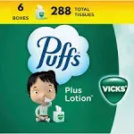 Soft Lotion Tissues 6 Cubes | Nose Friendly Tissues with Sticker (48 Tissues)