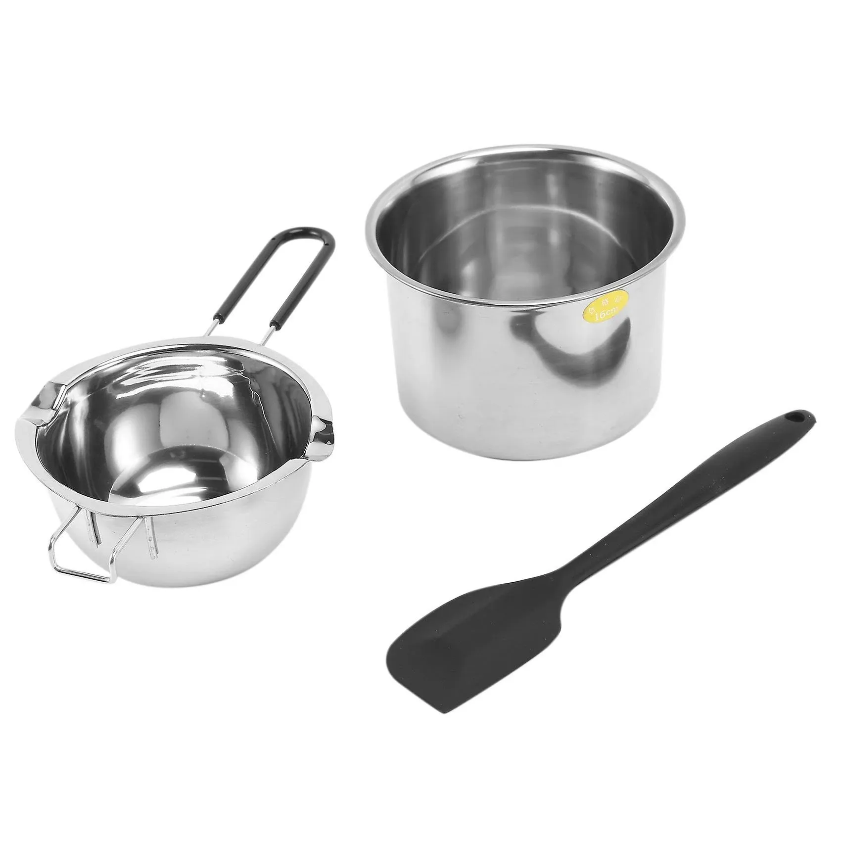 Double Boiler Pot Set Stainless Steel Melting Pot with Silicone Spatula for ...