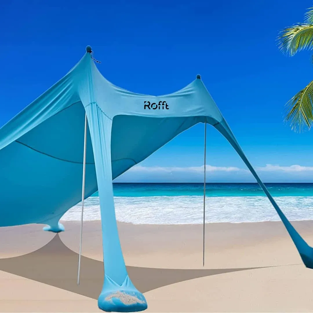 Pop Up Beach Tent and Beach Canopy Sun Shelter UPF50+ with Sand Shovel, Ground Pegs and 2 Aluminum Poles Beach Shade Beach Tent pop up Shade Beach Tent Sun shelter Beach Canopy Tent Sun Shade