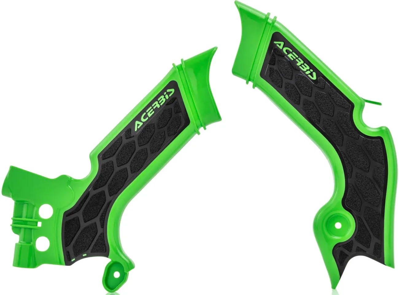 Acerbis X-Grip Frame Guards Green/Black 2742601089 Green | Black 73-2829