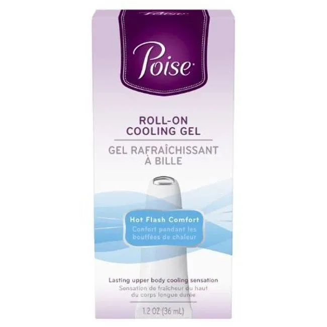 Poise Roll-on Cooling Gel, 1.217 Fluid Ounce (2 Pack)