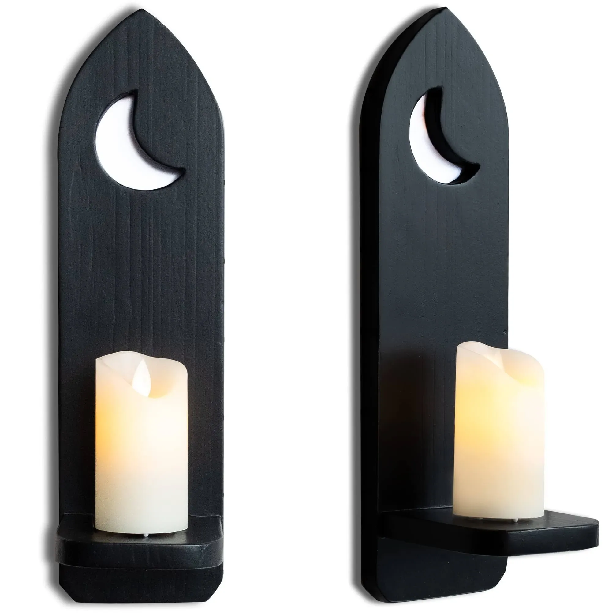 Gothic Candle Holders Sconces Wall Decor Set Of 2 Medieval Decor Wall Mount Farm