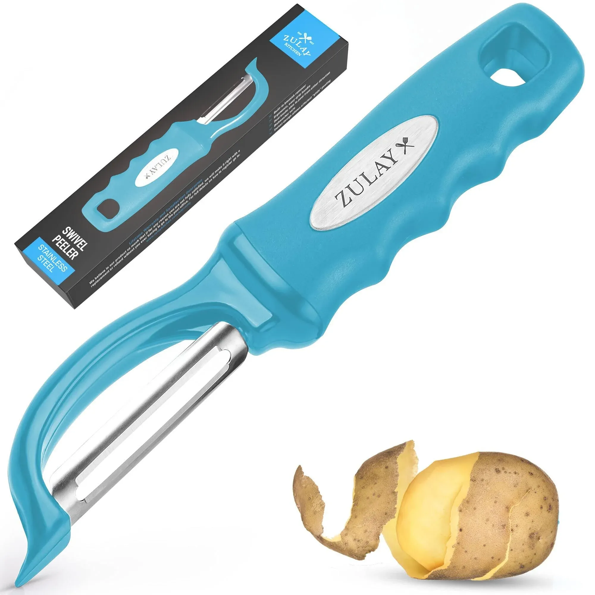 Professional Vegetable Peeler with Built-in Stain Remover