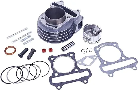 Glixal ATMT1-011 139QMB 139QMA Scooter Big Bore Cylinder Kit Rebuild Kit GY6 100cc 50mm Moped ATV Go-Kart