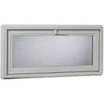 Park Ridge Products VBHI3218PR VBHI Vinyl Basement Hopper Window, 32" x 18", WhitePark Ridge Products VBHI3218PR VBHI Vinyl Bas…