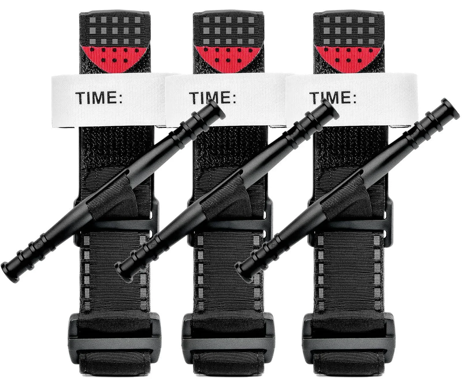 Tourniquet, 3-Pack Tactical Tourniquets - Reinforced with Thicker Nylon Rod, ...