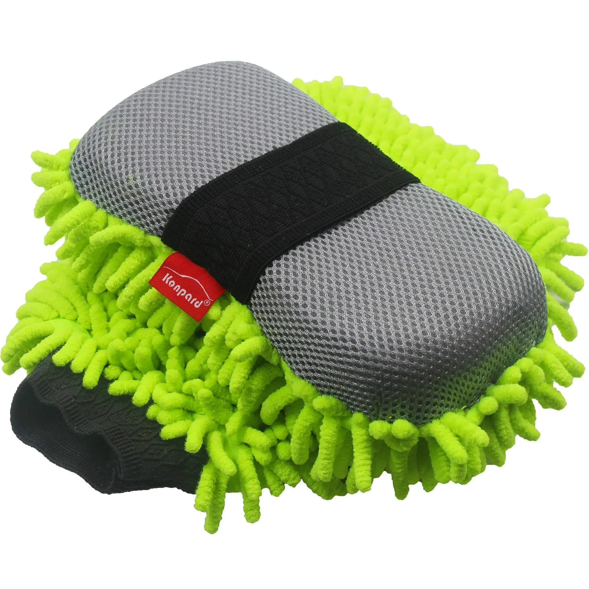 Konpard Ultimate Car Wash Mitt - 2 Pack - Premium Chenille Microfiber Wash Mitt ...