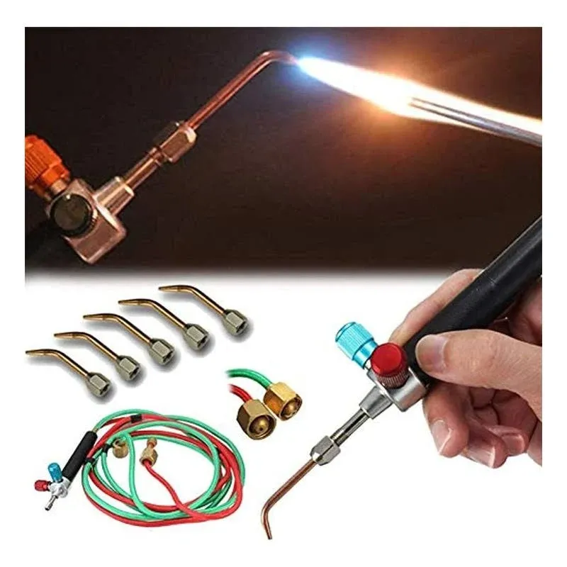 Jewelry Micro Mini Gas Little Torch Jewelers Welding Soldering Kit w/5 tips