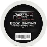 Gaffer Power Bookbinding Tape White Cloth Book Repair Tape Safe Cloth Library Book Hinging Repair Tape Made in The USA Acid F