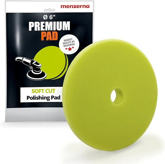 1 x Menzerna Foam Pad Soft Cut - Diameter 150 mm / 6&#034; - Green