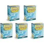 5 Packs Dragon Shield Matte Clear Standard Size 100 ct Card Sleeves Value Bundle!