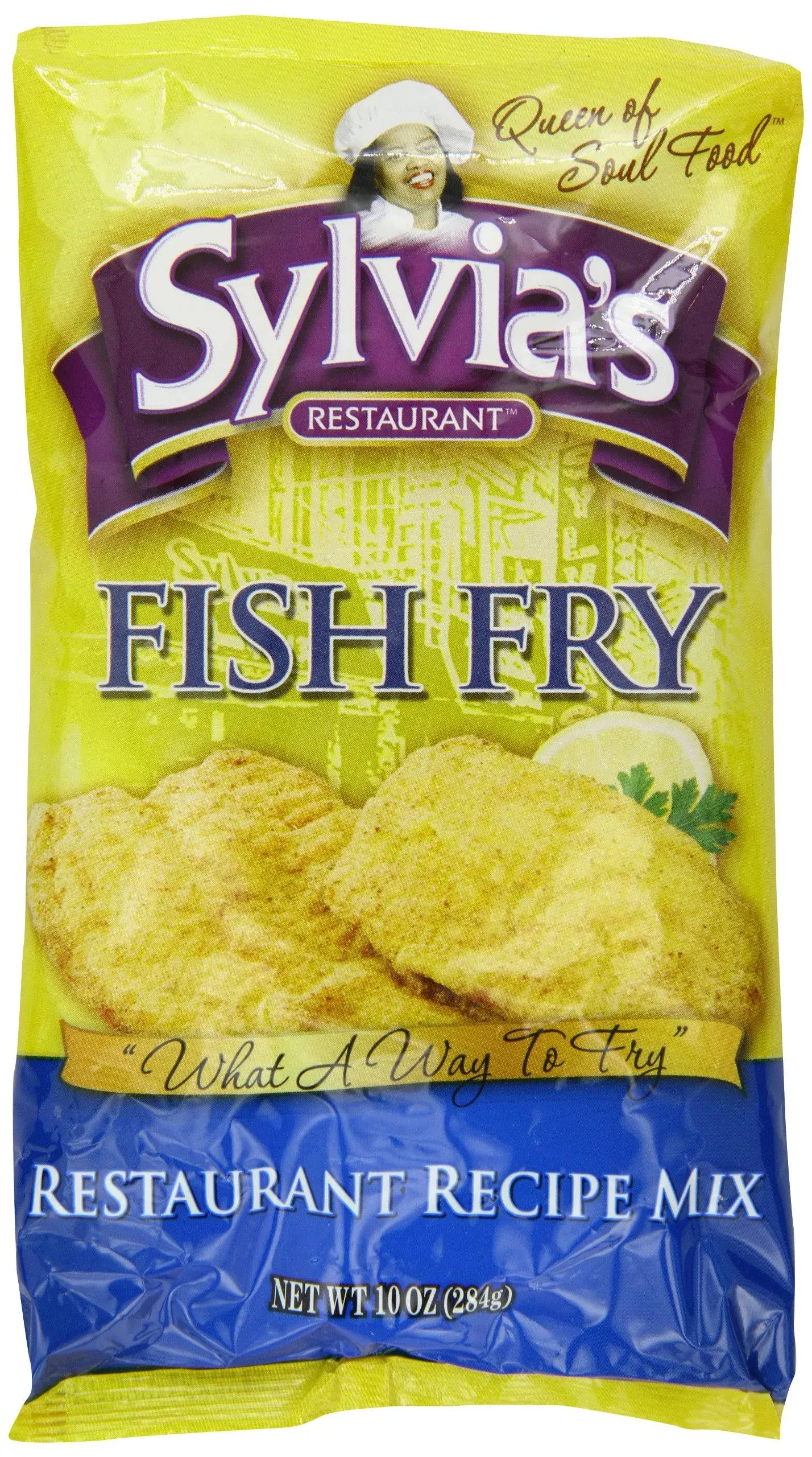 Sylvia's Fish Fry Mix, 10 Ounce Packages (Pack of 9)