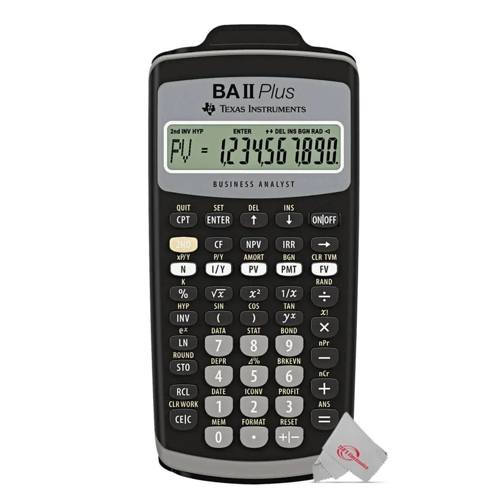 Texas Instruments BA II Plus Financial Calculator