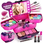 Light Up Makeup Kit for Kids - Real Girls Make Up Sets - Gifts Little Girl 3 ...