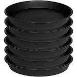 Bleuhome 6 Pack of 12 inch Plant Saucer Heavy Duty Plastic Plant Saucer 12 inch Round Plant Tray for Pots Flower Saucers for