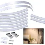 FLEXIBLE LED CHANNEL with Milky White Cover Lens Bendable Aluminum 10ct MUZATA