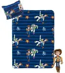 Jay Franco Toy Story - 3 Piece Kids travel set Includes Blanket, Pillow, & Plush - Featuring Woody (Offical disney pixar Product)