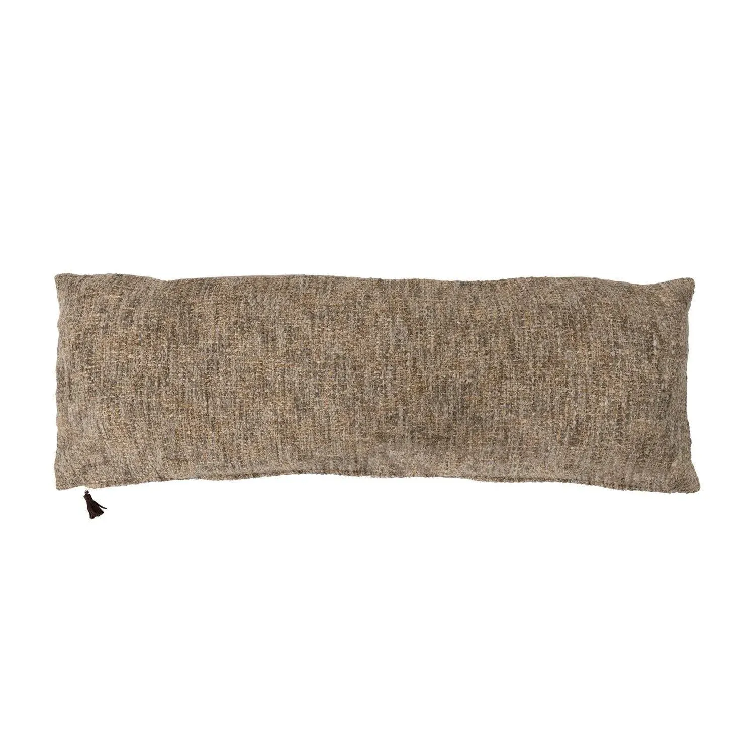 Melange Cotton Blend Boucle Lumbar Pillow