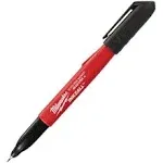 Milwaukee  48-22-3150 12PK INKZALL Black Ultra Fine Point Marker - Red - Excellent