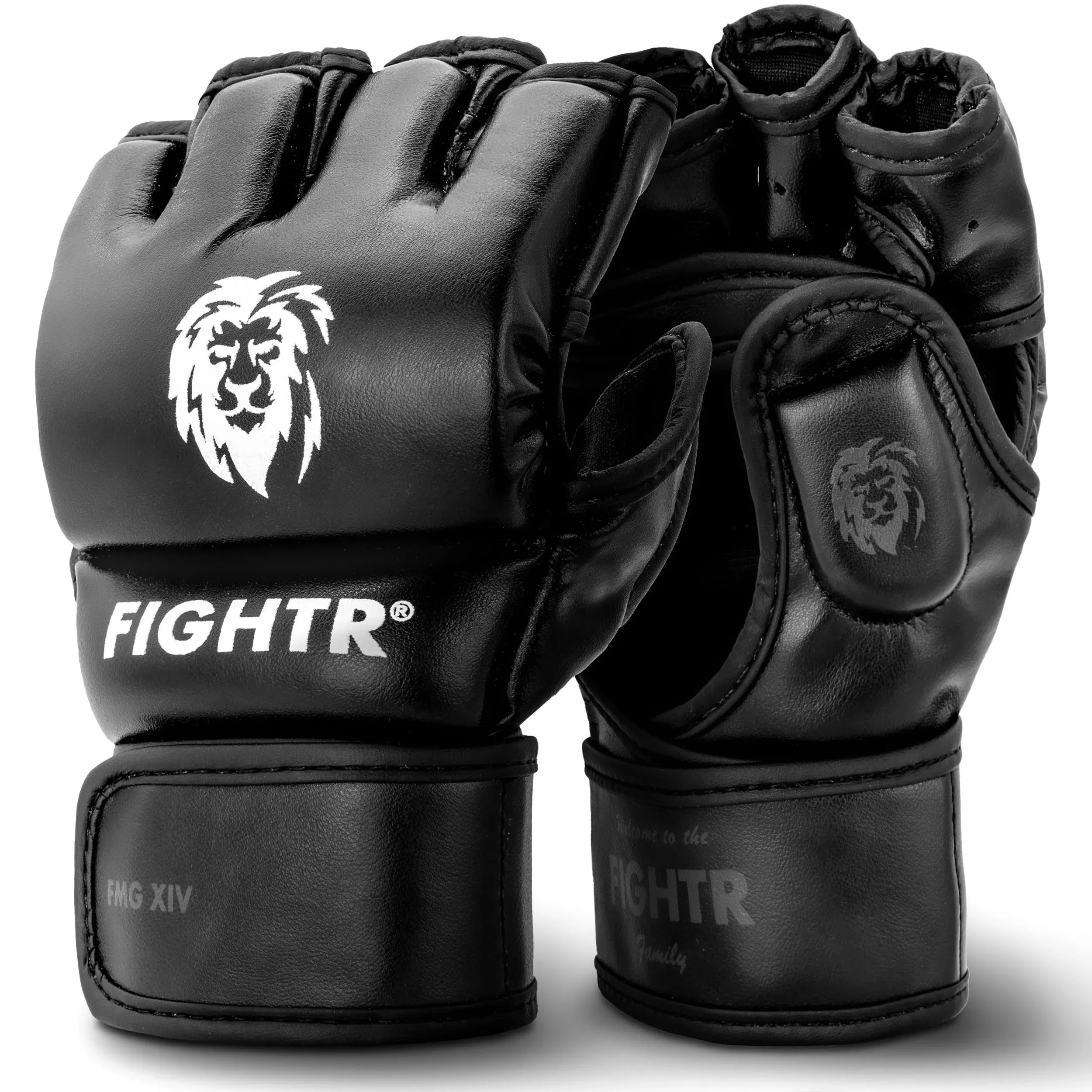 FIGHTR Pro MMA Gloves for Grappling Sparring Training, Kickboxing Martial Arts ...