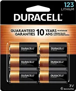 Duracell 123 Battery 6-Pack