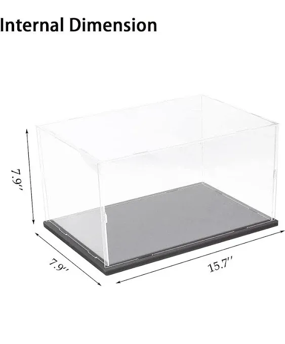 Thickened Clear Acrylic Display Case for Lego 10295 10265 42170 42155 42176 75376