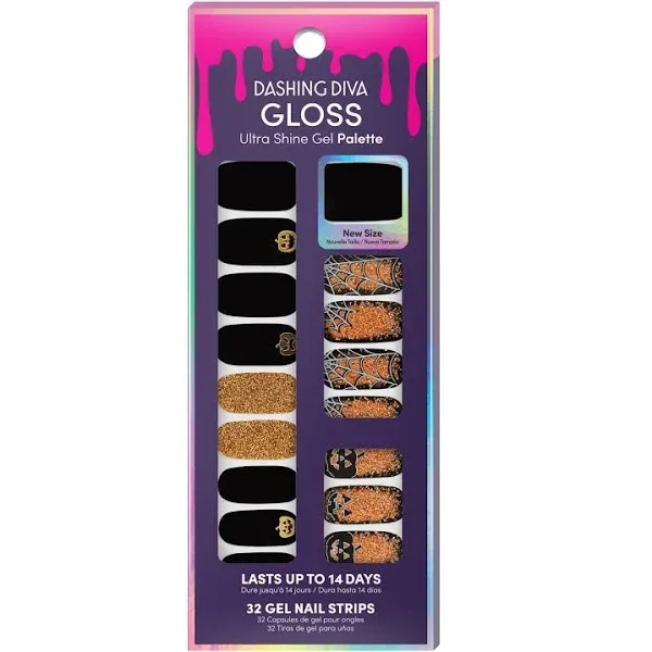 Dashing Diva Gloss Ultra Shine 32 Gel Strips Twisted Nightmare Halloween