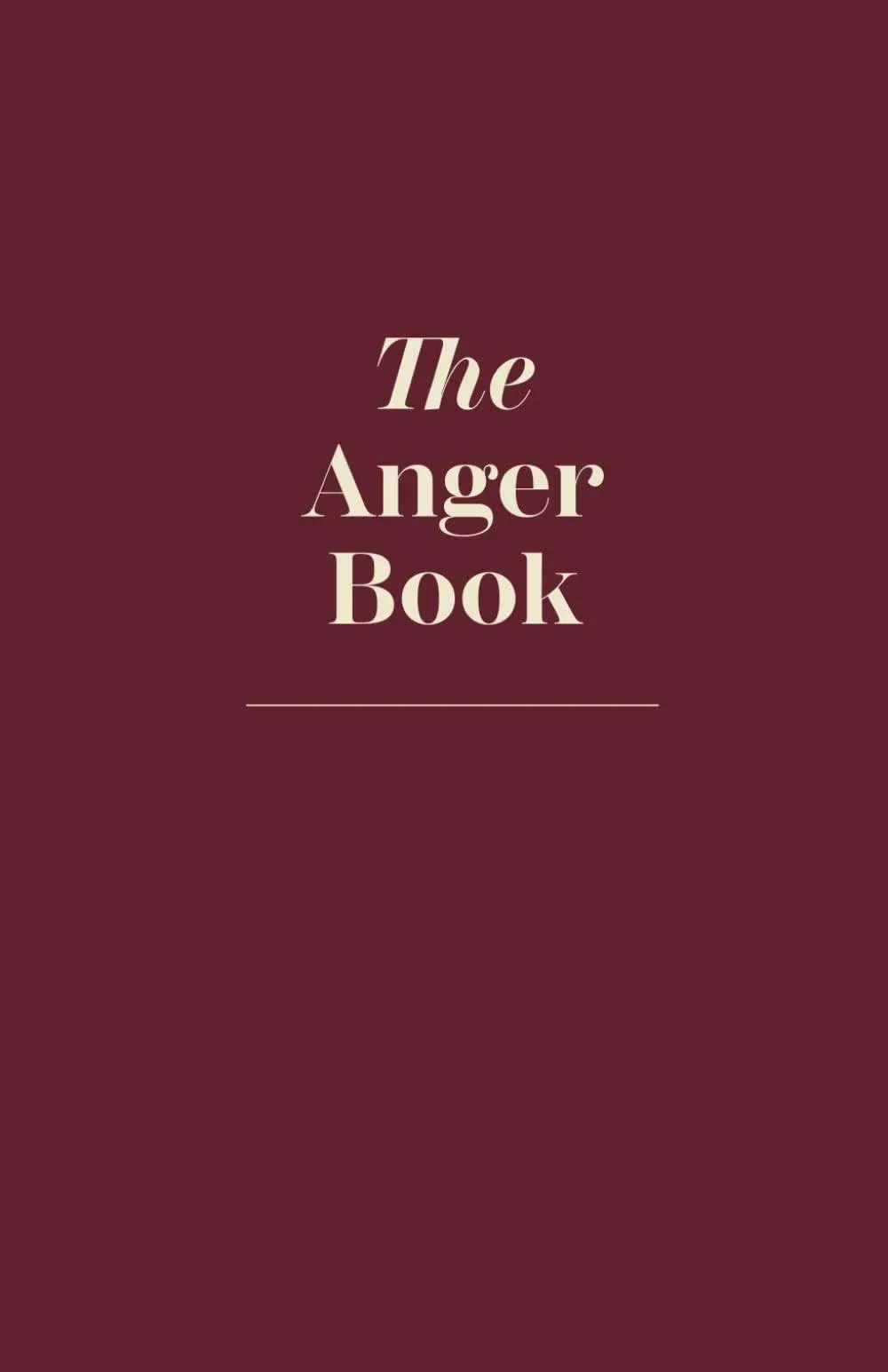 The Anger Book - A Journal To Destroy