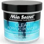 Mia Secret Clear Acrylic Powder, 2 oz - Professional Nail Powder for acrylic nails - acrylic powder - Mia Secret acrylic powder for acrylic nail kit/set - works with monomer acrylic nail liquid