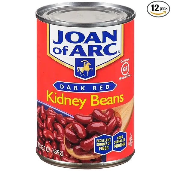 Joan of Arc Beans, Dark Red Kidney, 15.5 Ounce (Pack of 12)